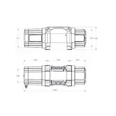 Superwinch 4500 LBS 12V DC 15/64in x 40ft Steel Rope Roller Fairlead SP 45 Winch