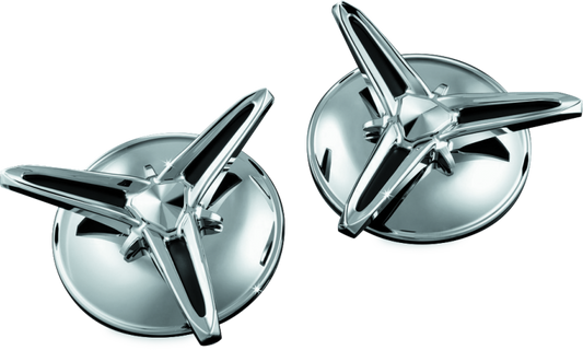 Kuryakyn Knock-Off Center Caps For Trikes Chrome