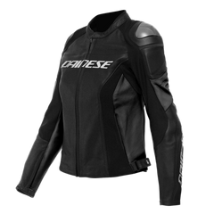 Dainese Racing 4 Lady Leather Jacket Perforated Black/Black Size - 46