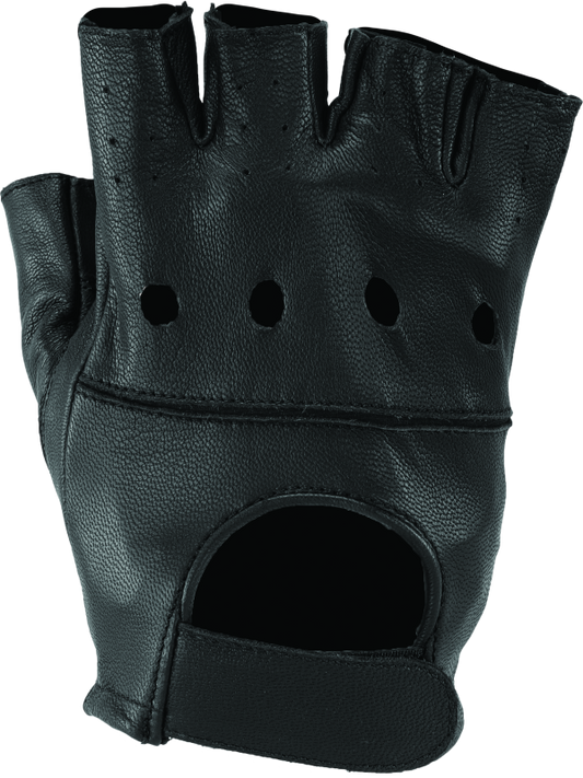 Kuryakyn Leather By River Road Hollister Shorty Gloves Black - XL