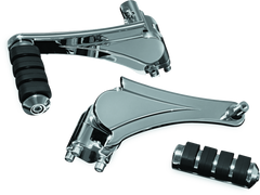Kuryakyn Adjustable Passenger Pegs With ISO Small Pegs Chrome