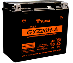 Yuasa GYZ20HA High Performance Maintenance Free AGM 12-Volt Battery