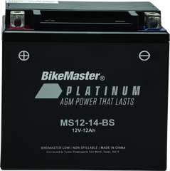 BikeMaster AGM Battery - MS12-14-BS