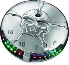 Kuryakyn Zombie Fuel & Battery Gauge Chrome