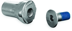 Kuryakyn Replacement Tapered Peg Mount With Screw Chrome