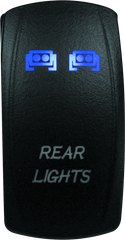 DragonFire Racing Lighted Switch Rear Light On/Off Blue