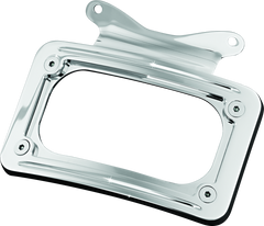 Kuryakyn Curved License Plate Mount Chrome