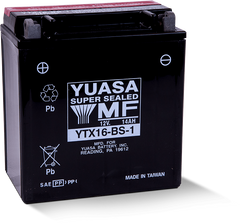 Yuasa YTX16-BS-1 Maintenance Free AGM 12 Volt Battery (Bottle Supplied)